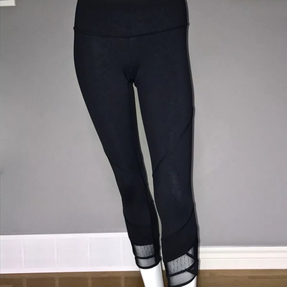 Lululemon Athletica ✅️Black Mesh Panel Leggings